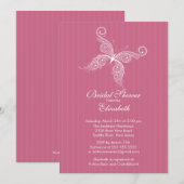 Honeysuckle Butterfly Bridal Shower Kaart (Voorkant / Achterkant)