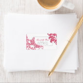 Honeysuckle Damask Return-adres Etiket (Insitu)
