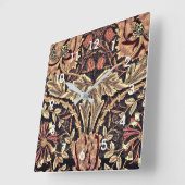 Honeysuckle, een ontwerp van William Morris Vierkante Klok (Hoek)