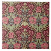 Honeysuckle en Tulips van William Morris 1876 Tegeltje (Voorkant)
