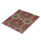 Honeysuckle en Tulips van William Morris 1876 Tegeltje (Zijkant)