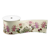 Honeysuckle Floral Flowers Garden Ribbon Satijnen Lint (Spoel)