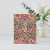 Honeysuckle, Floral Pattern by William Morris Briefkaart (Staand voorkant)