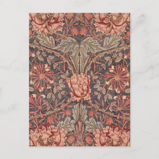 Honeysuckle, Floral Pattern by William Morris Briefkaart (Voorkant)
