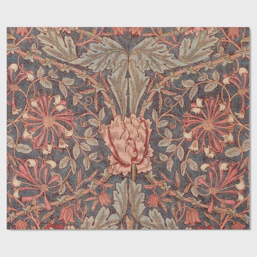 Honeysuckle, Floral Pattern by William Morris Cadeaupapier (Vlak)