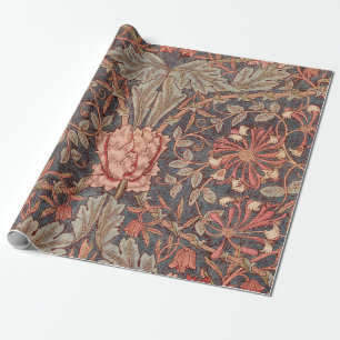 Honeysuckle, Floral Pattern by William Morris Cadeaupapier