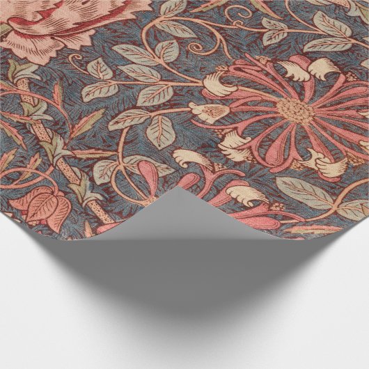 Honeysuckle, Floral Pattern by William Morris Cadeaupapier (Hoek)
