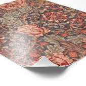 Honeysuckle, Floral Pattern by William Morris Foto Afdruk (Hoek)