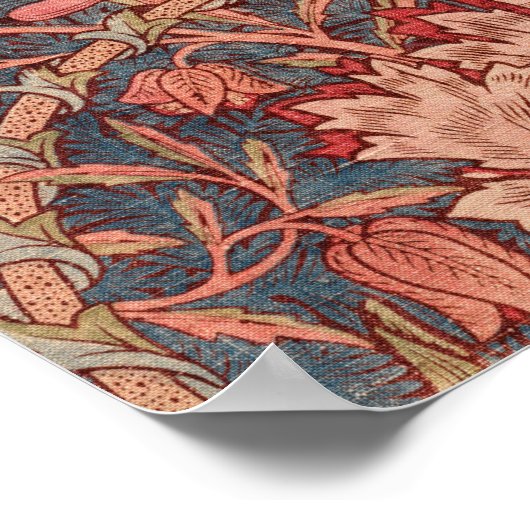 Honeysuckle, Floral Pattern by William Morris Poster (Hoek)