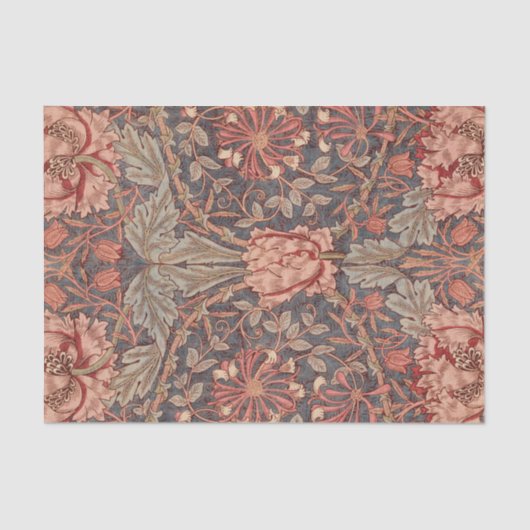 Honeysuckle, Floral Pattern by William Morris Tissuepapier (Voorkant)