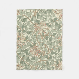 Honeysuckle Floral Wallpaper William Morris Fleece Deken