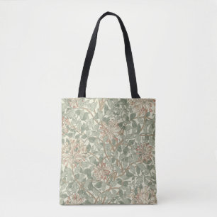 Honeysuckle Floral Wallpaper William Morris Tote Bag