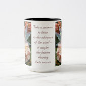 Honeysuckle Flower Fairy Tweekleurige Koffiemok (Center)