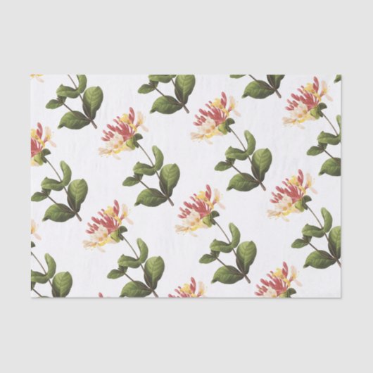 Honeysuckle Flower Pattern Tissuepapier (Voorkant)