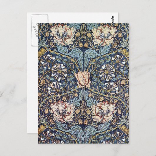 Honeysuckle Flower William Morris Briefkaart (Voorkant / Achterkant)