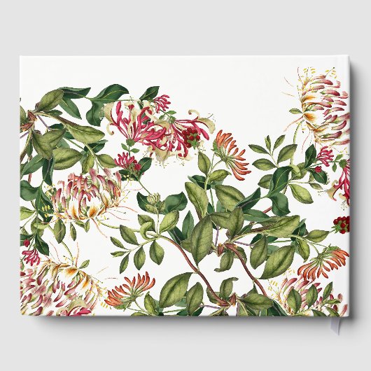 Honeysuckle Flowers Hummingbird Bird Guest Book Gastenboek (Achterkant)