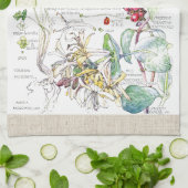 Honeysuckle Flowers Kitchen Towels Theedoek (Gevouwen)