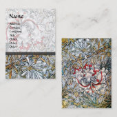 HONEYSUCKLE, geel, roze, wit bruin Visitekaartje (Voorkant / Achterkant)