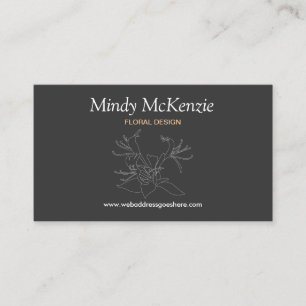 HONEYSUCKLE GREY VISITEKAARTJE
