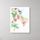 Honeysuckle Hummingbird Canvas Afdruk (Voorkant)