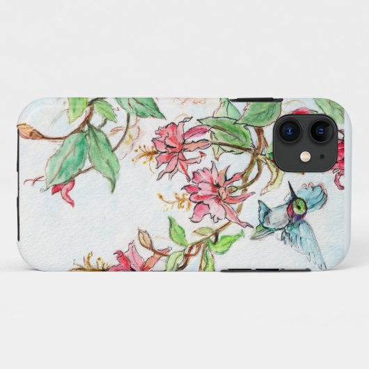 Honeysuckle Hummingbird Case-Mate iPhone Case (Achterkant (horizontaal))