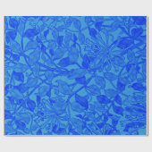 Honeysuckle in een mooi blauw omslagpapier cadeaupapier (Vlak)