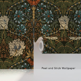 Honeysuckle in William Morris Style Behang
