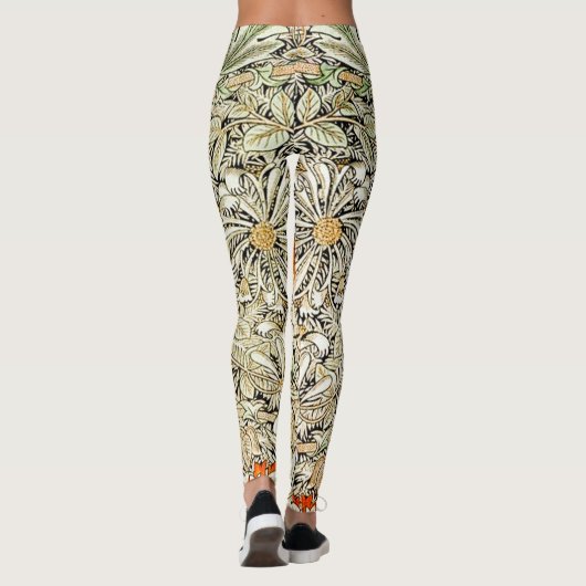 Honeysuckle Pattern (1876) van William Morris Leggings (Achterkant)