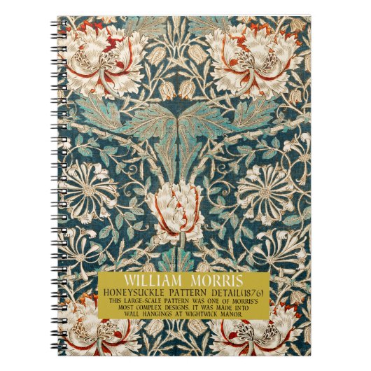 Honeysuckle Pattern - Design of William Morris Notitieboek (Voorkant)