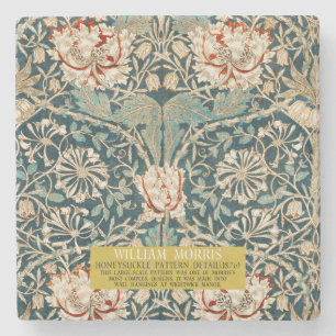 Honeysuckle Pattern - Design of William Morris Stenen Onderzetter
