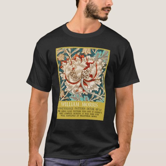 Honeysuckle Pattern - Design of William Morris T-shirt (Voorkant)