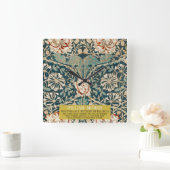 Honeysuckle Pattern - Design of William Morris Vierkante Klok (Huis)