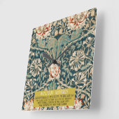 Honeysuckle Pattern - Design of William Morris Vierkante Klok (Hoek)