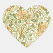 Honeysuckle Pattern William Morris Hart Sticker (Voorkant)