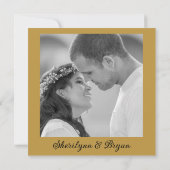 Honeysuckle Photo Wedding Save the Date Kaart (Achterkant)