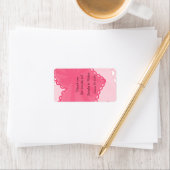 Honeysuckle Pink Fun Heart Lip Balm Label (Insitu)