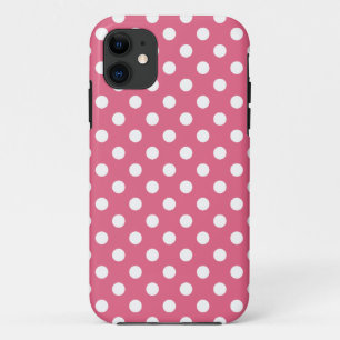Honeysuckle Pink Polka Dot iPhone 5 Hoesje