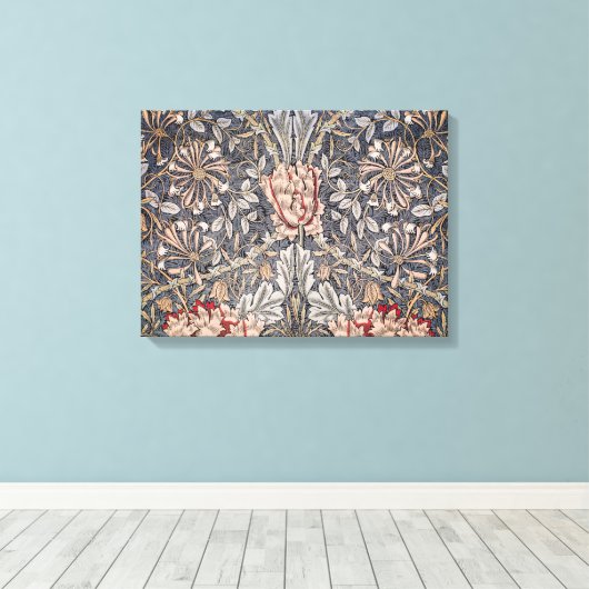 Honeysuckle Print (van William Morris) (Insitu (Houten vloer))
