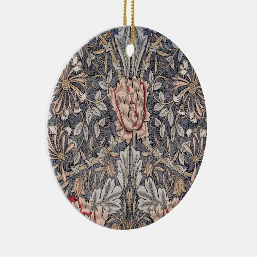 Honeysuckle Print (van William Morris) Keramisch Ornament (Rechts)