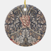 Honeysuckle Print (van William Morris) Keramisch Ornament (Achterkant)