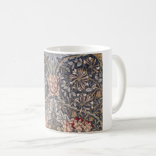 Honeysuckle Print (van William Morris) Koffiemok (Voorkant rechts)
