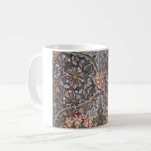 Honeysuckle Print (van William Morris) Koffiemok (Voorkant links)