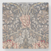 Honeysuckle Print (van William Morris) Stenen Onderzetter (Voorkant)