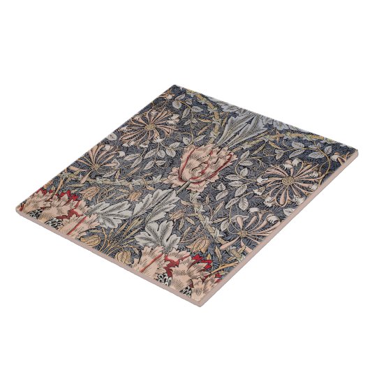 Honeysuckle Print (van William Morris) Tegeltje (Zijkant)