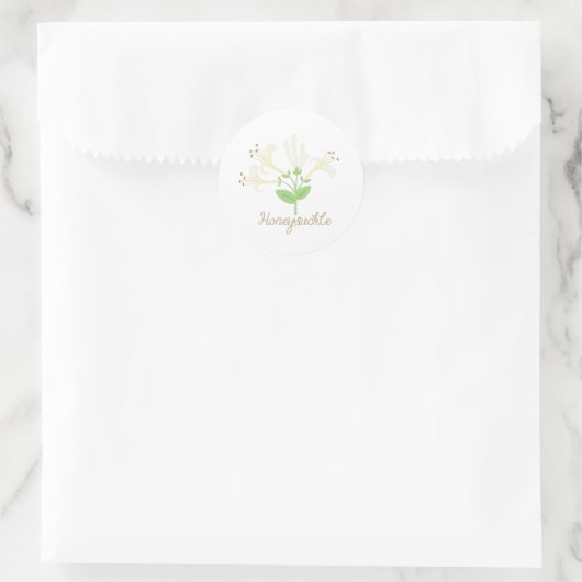 Honeysuckle Ronde Sticker (Tas)
