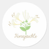 Honeysuckle Ronde Sticker (Voorkant)