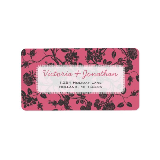 Honeysuckle Roses Return Address Label (Voorkant)
