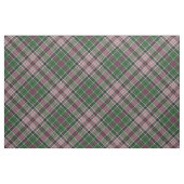 Honeysuckle roze en donkergroene tartan stof (Fat Quarter)