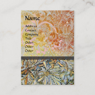 HONEYSUCKLE Roze Rood Geel Bruin Bloemen Kraft Visitekaartje