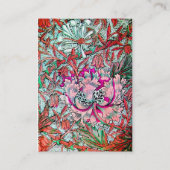 HONEYSUCKLE, roze, wit bruin Visitekaartje (Achterkant)